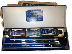 NIB vintage J.C. Higgins gun cleaning kit, sold originally by Sears, Roebuck