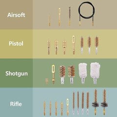 Universal Gun Cleaning Kit with Range Size Deluxe Portable Case
