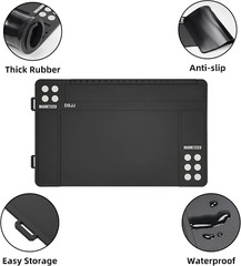 Gun Cleaning Mat, Premium Magnetic Pad with Organizer Parts Tray, Anti-Slip Rubb