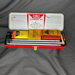 Vtg Outers No. 478 Shotgun Cleaning Kit, 16 Ga – 1960s Metal Case, Hunting Theme