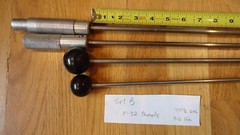 4 Loading / Range / Bench Rifle Steel Cleaning Rods Set B, Muzzleloader