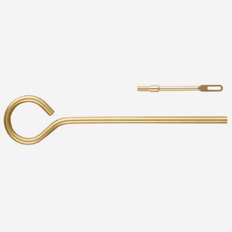 Dewey One-Piece 6” Brass Loop Rod #8-32 Thread W/ Slotted Tip – Made In USA