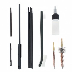 ASR Outdoor .22 Caliber Gun Cleaning Kit Brushes Canvas Pouch 10 Piece Set