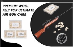 Airgun Cleaning Pellets .22 .177 .25 Caliber – 120 Count Wool Felt Kit with Box