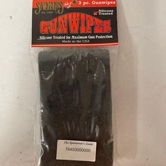 Gun Wipes By Sack-Up Black Tubular Constructed 3 Pack Silicone Treated Fabric
