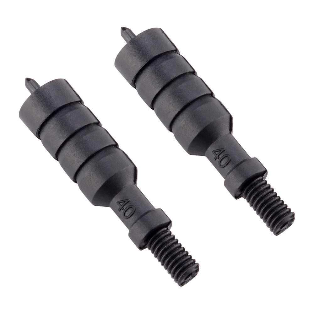 2 Pieces .40 Caliber Nylon Spear Pointed Jag Outers Jag Cleaning Tip Accessories