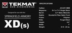 TekMat Handgun Cleaning Mat Springfield Armory XDs 11×17″ Bench Mat