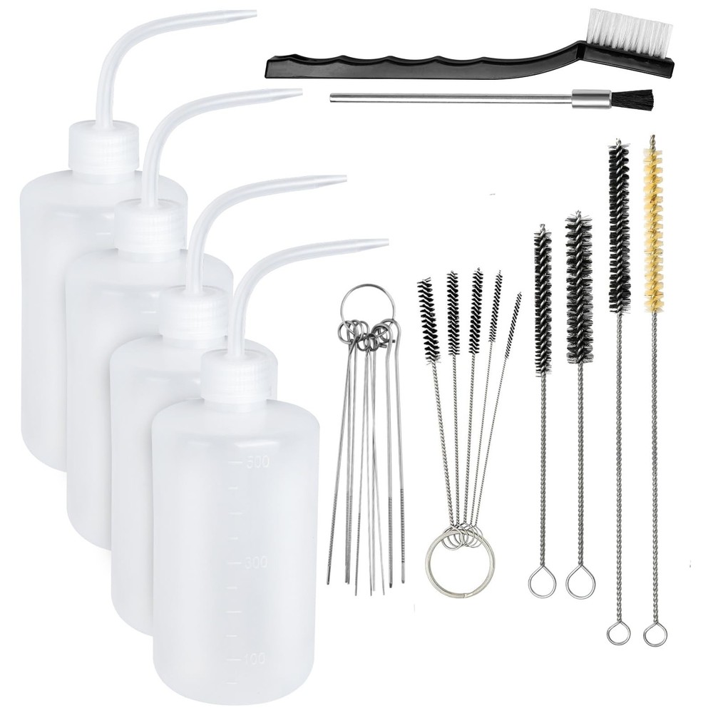 Lainballow 25 Pcs Spray Gun Cleaning Kit, 4 Pcs 500ML Bottle and 21 Pcs Spray…