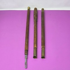 Antique Old Wood Brass Metal Shotgun Gun Cleaning Rod Tool