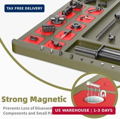 Large Gun Cleaning Mat for Rifle Shotgun Pistol, Magnetic Cleaning Pad for All G