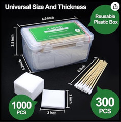1700PCS Gun Cleaning Supplies—1500Pcs Gun Cleaning Patches +200PCS Gun Cleaning