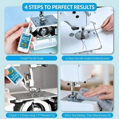 NEW 1oz Fine Light Sewing Machine Oil, with Precision Applicator, Clear & Odo…
