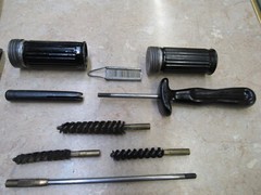 Vintage Swiss Small Arms Cleaning Kit Roll 7.5×55 .30 Caliber Etc