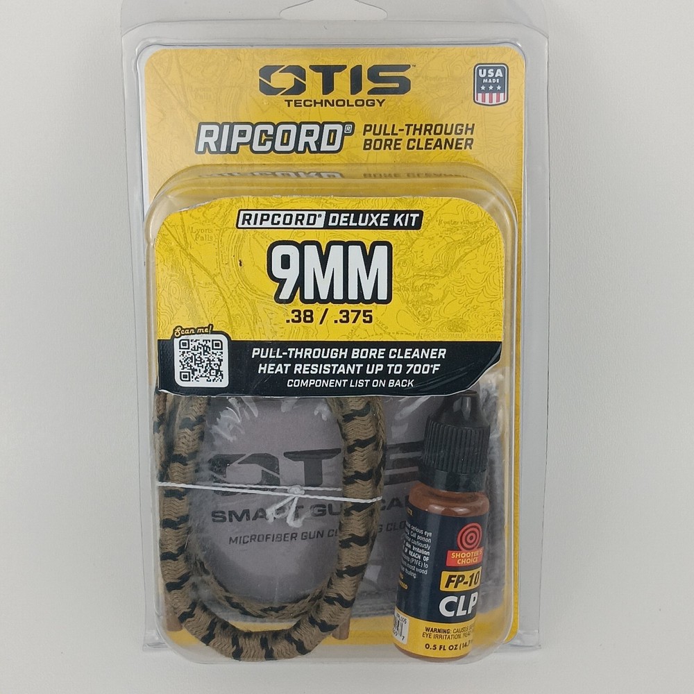Otis Ripcord Deluxe Gun Cleaning Kit 9mm/.38/.357 Caliber FG-RCD-9MM