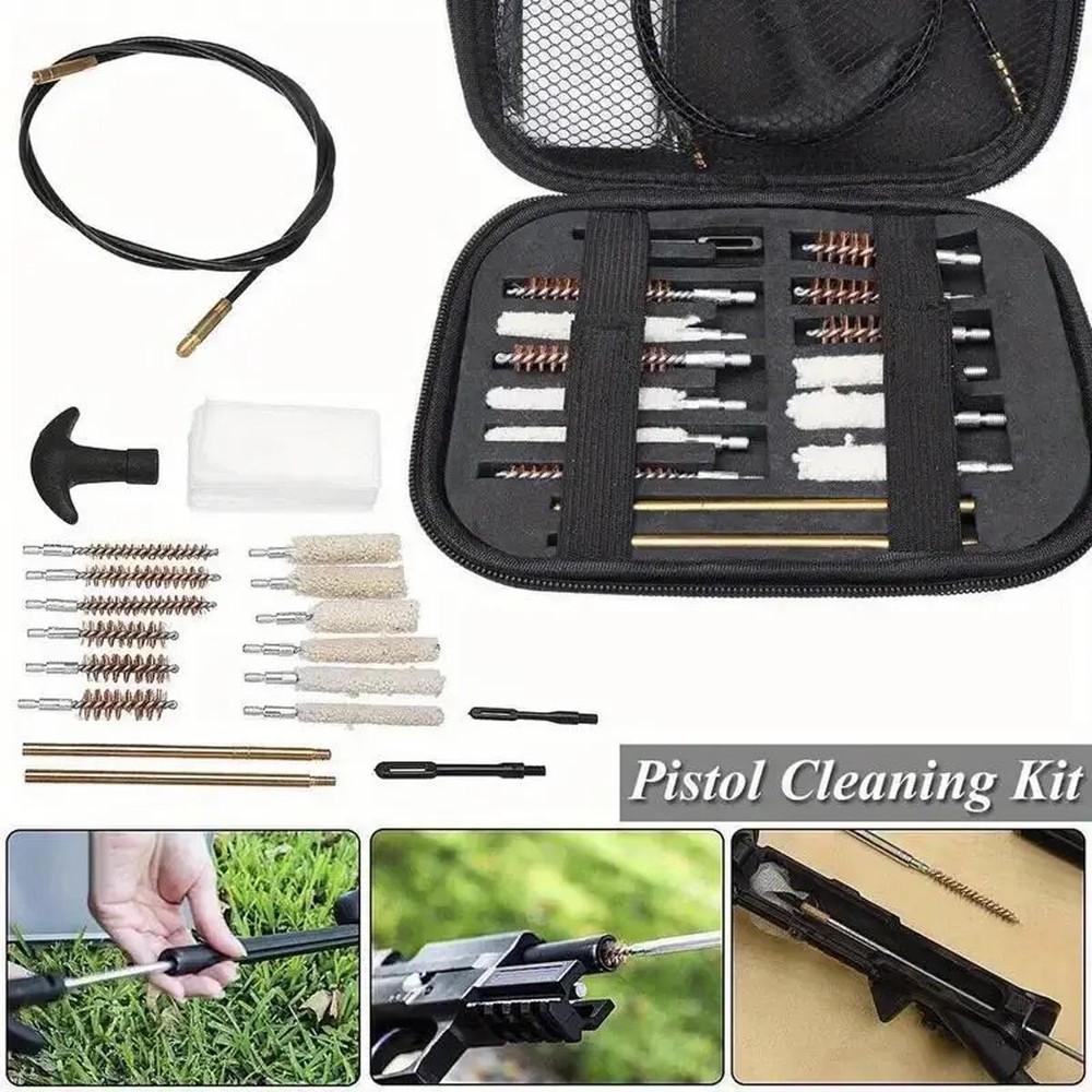 43pcs Gun Cleaning Kit for Shotguns, Pistols, Rifles And Handguns Birthday Gift