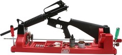 Gun Vise for Gunsmithing Work & Cleaning Kit Free Standing 11 Compartments Red