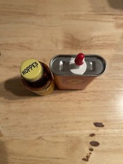 Vintage Hoppe’s 9 Oil Can / Glass Hoppe’s 9 Glass Solvent Bottle