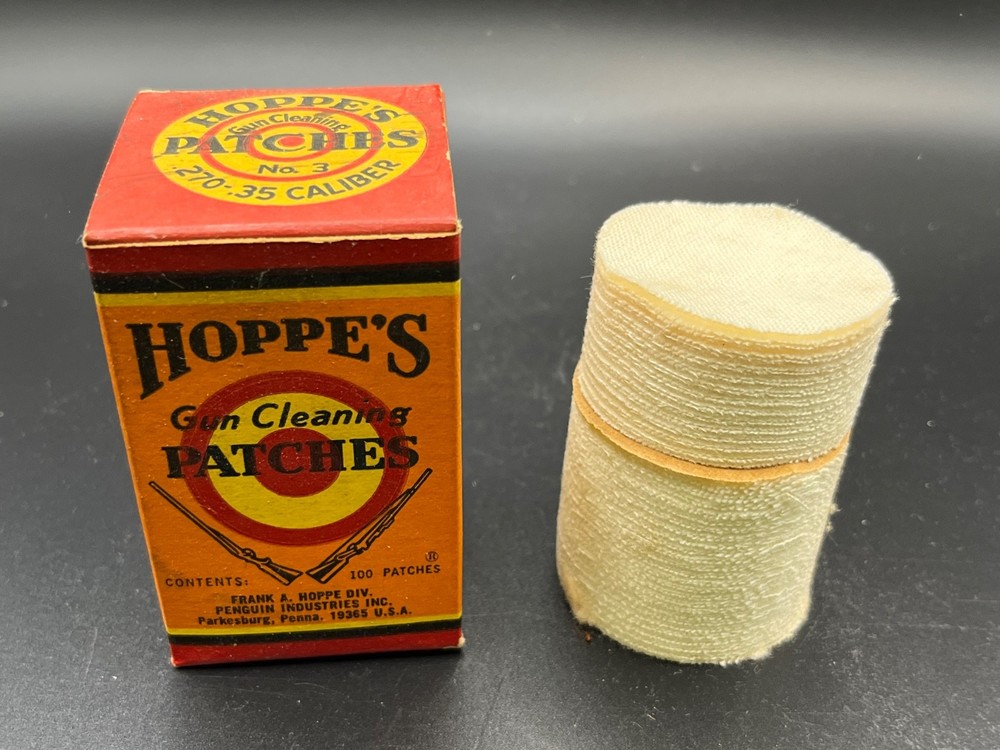 Vintage Hoppes Cleaning Patches, 270-35 Caliber