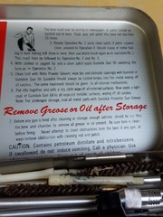 Vintage Outers Rifle Cleaning Kit #477 .22 Cal Original Packaging Red Metal Box