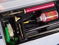 USA Made Pro Shot 9mm 38 357 mag & Up Pistol Cleaning Kit Excellent Condition