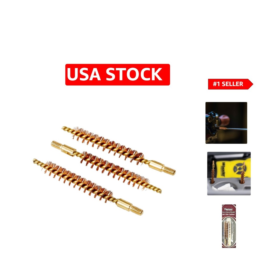 High-Performance .40/.416 Caliber Bore Brush Set – 3 Pack for Superior Cleaning