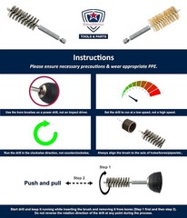 Professional 16-Piece Bore Brush Set for Rust & Paint Removal – 8 Sizes Included
