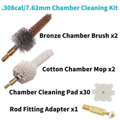 Miaozhun .308cal/7.62mm Chamber Cleaning Tool .308/7.62 ‎Chamber Brushes Kit