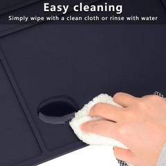 Blue Anti-slip Gun Maintenance Mat, Rubberized Repair Mat 15.9″ x 9.8″