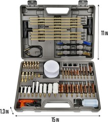 New Elite Gun Cleaning Kit Universal Handgun Shotgun Pistol Brass Brushes Rods