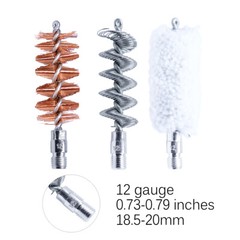 MaximalPower Combo Gun Cleaning Bore Brushes – 12 Gauge/.357/.45cal for Guns
