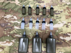 LSA CLP Empty Weapons Oil Bottle Lot 1/2 and 4 Ounce