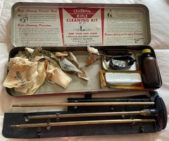 Vintage Outers Gunslick Rifle Cleaning Kit in Red Metal/Tin Box/Case – No. 477