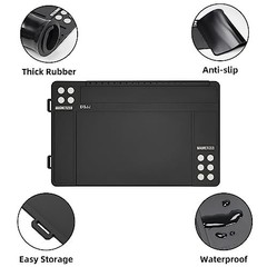 Gun Cleaning Mat with Magnetic Organizer Tray, Anti-Slip Rubberized Workbench Pa
