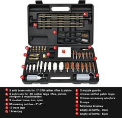 Universal Gun Cleaning Kit Gun Brushes for Rifles Pistol Handguns Shotguns w/Box