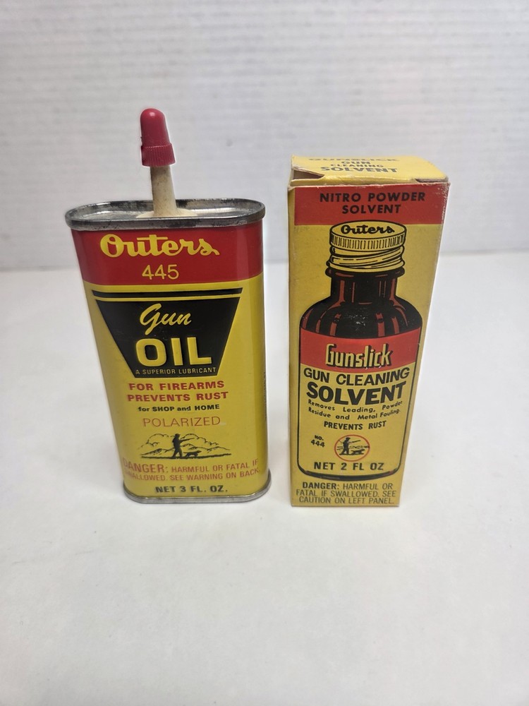 Vintage Outers Gun Slick Cleaning Solvent Gun Oil Bundle