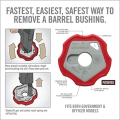 1911 Pistol Cleaning Kit with Bushing Wrench for Takedown and Maintenance