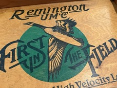 Remington First In The Field Wooden Gun Cleaning Tray Or Serving Tray Decor