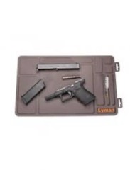 Grey Anti-slip Gun Maintenance Mat, Rubberized Repair Cleaning Pad 15.9″ x 9.8″