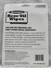 Remington Convenient 6″ x 8″ Rem Oil Wipes Teflon Lubricant 12 Pack 18411
