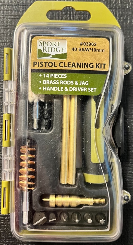 Sport Ridge 14 Piece Pistol Cleaning Kit 40 S&W/ 10MM #03962