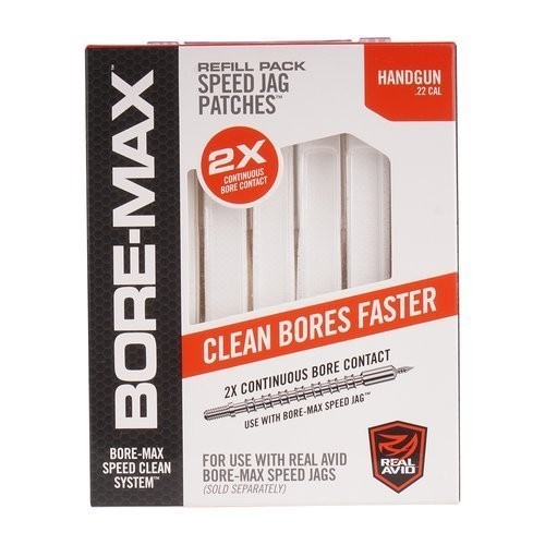Real Avid Bore-Max Speed Jag Patches Refill Pack Handgun .22cal