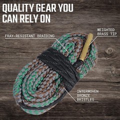 Rifle Build Gun Snake for .223 5.56mm/.22/9mm/.380/12 GA/.30/.308/.44 Cal and Mo