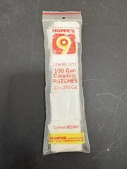 Hoppe’s Gun Cleaning Patches 100 Ct .22-.270 Cal DuPont REEMY NIP
