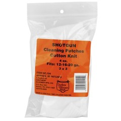Southern Bloomer Cotton Knit Shotgun 3”x3” Cleaning Patches 80/bag 104