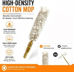 .50 Cal Bore Mop Brushes 5-Pack – Cleaning for Optimal Performance