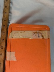 Hoppes 9 Old Vintage Gun Cleaning Kit & Storage Box Nice Orange Hard Case c1980s
