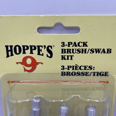Hoppe’s No. 9 3-Pack Brush/Swab Kit, 12-Guage Shotgun