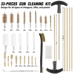 Cleaning Kit Universal, Cleaning Kit with Solid Brass Rod, Brush, Mops, Jags …