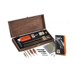 Hoppes No. 9 Deluxe Rifle/Shotgun Gun Cleaning Kit In Wood Case BUOX