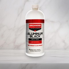 Fast-Drying Aluminum Black Metal Finish for Gun Restoration & Cleaning, 3oz
